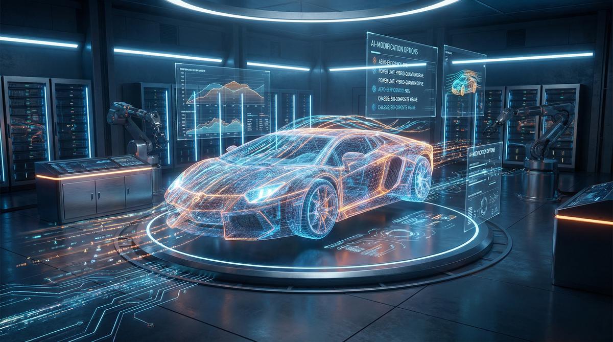 小小绘AI汽车改装视频技术展示