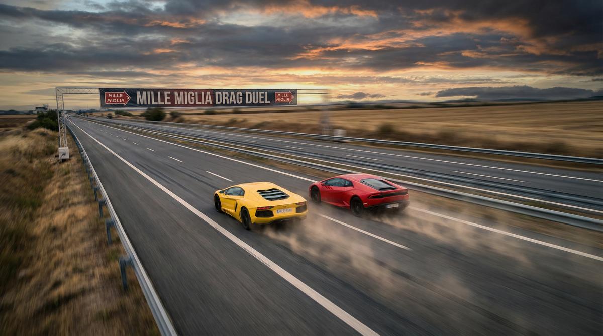 小小绘汽车改装视频-双车直线加速对决